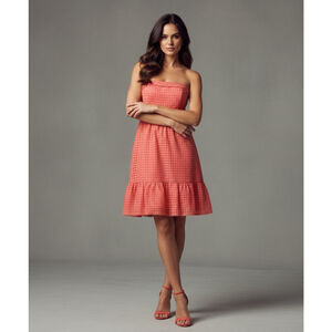 Anthropologie Hitherto Y2K Catherina Strapless Cotton Silk Dress Fairy Sz 10